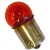 lamp 12V  10 w   ba15s oranje